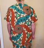 Load image into Gallery viewer, Ankara Scrub - Unisex - A0018
