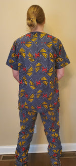 Load image into Gallery viewer, Ankara Scrub - Unisex - A0008
