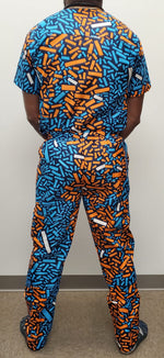 Load image into Gallery viewer, Ankara Scrub - Unisex - A0003
